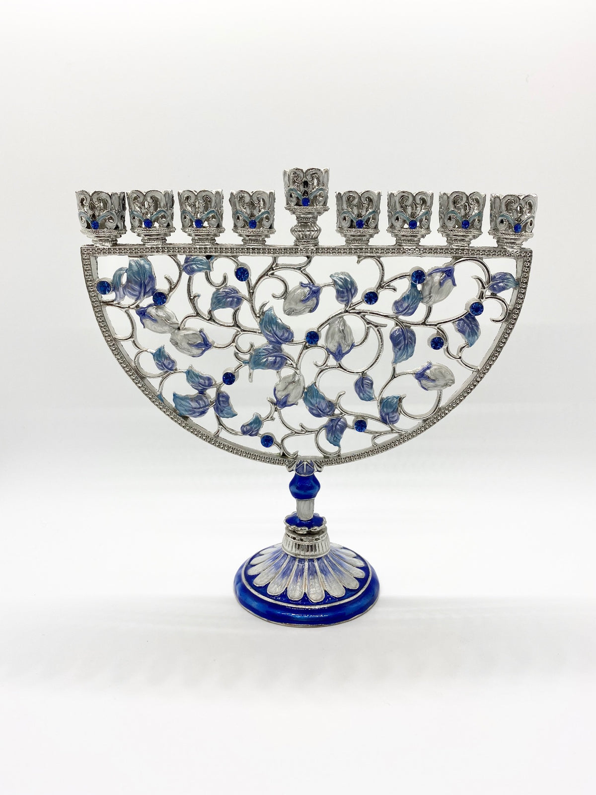 7" JEWELED BLUES MENORAH