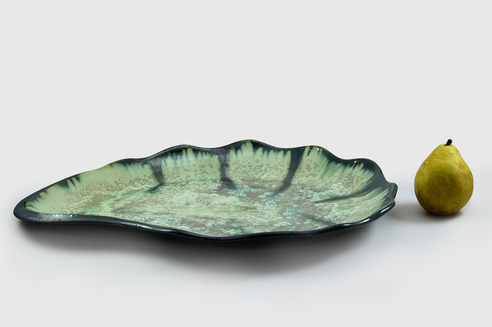 OYSTER PLATTER MINT &amp; CHARCOAL
