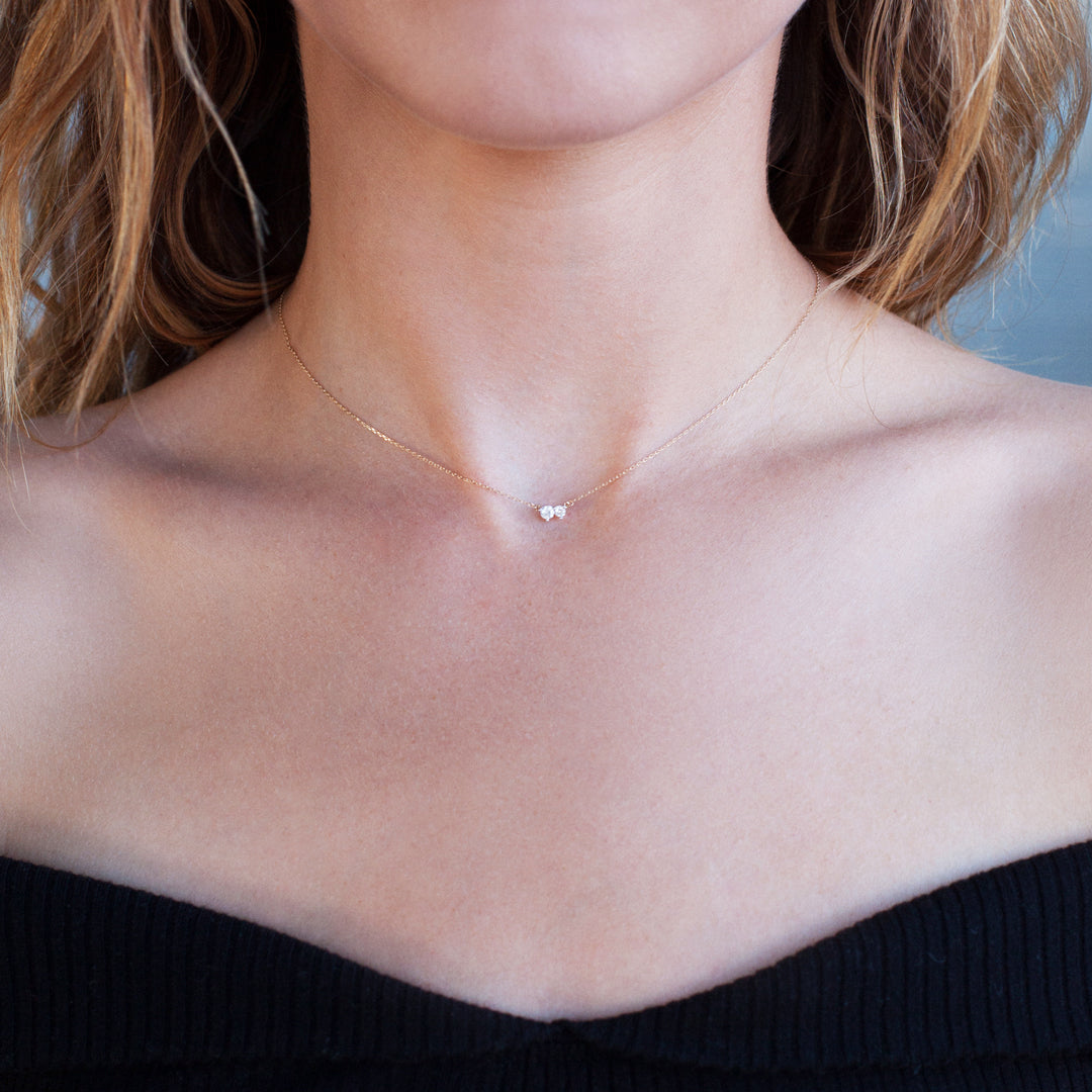 2 DIAMOND AMIGOS NECKLACE