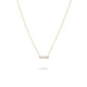 SUPER TINY PAVE BAR NECKLACE