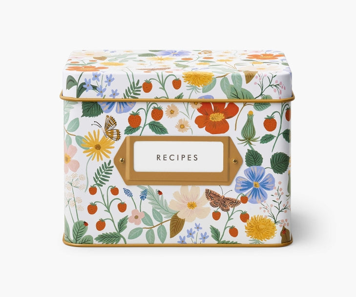 RECIPE BOX STRAWBERRY FIELDS