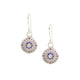 SAPPHIRE CIRCLE CLUSTER EARRING